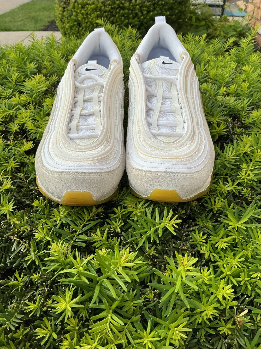 Nike Air Max 97 White Lemon Wash Black DQ8961-100 Women’s 7.5 EUC - Picture 9 of 15